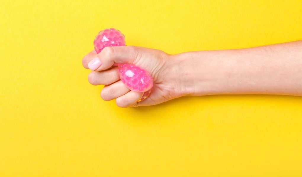 stress ball from a plastic bag