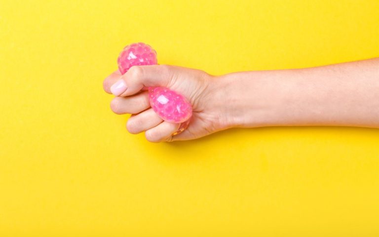 stress ball from a plastic bag