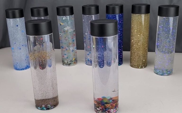 calming zen glitter jar