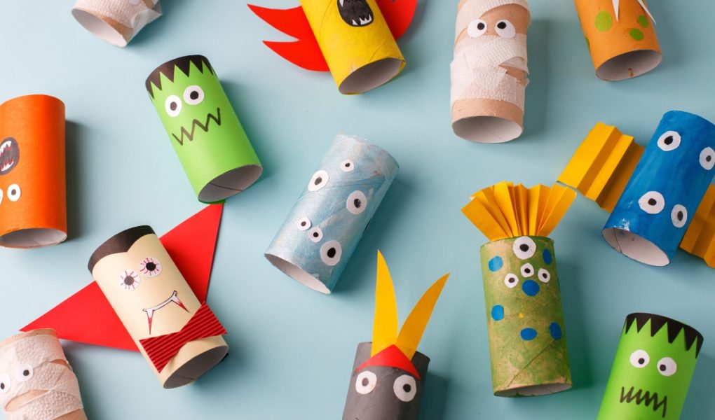 how to make toilet roll paper monsters