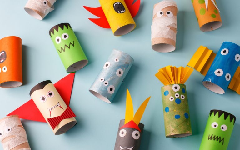 how to make toilet roll paper monsters